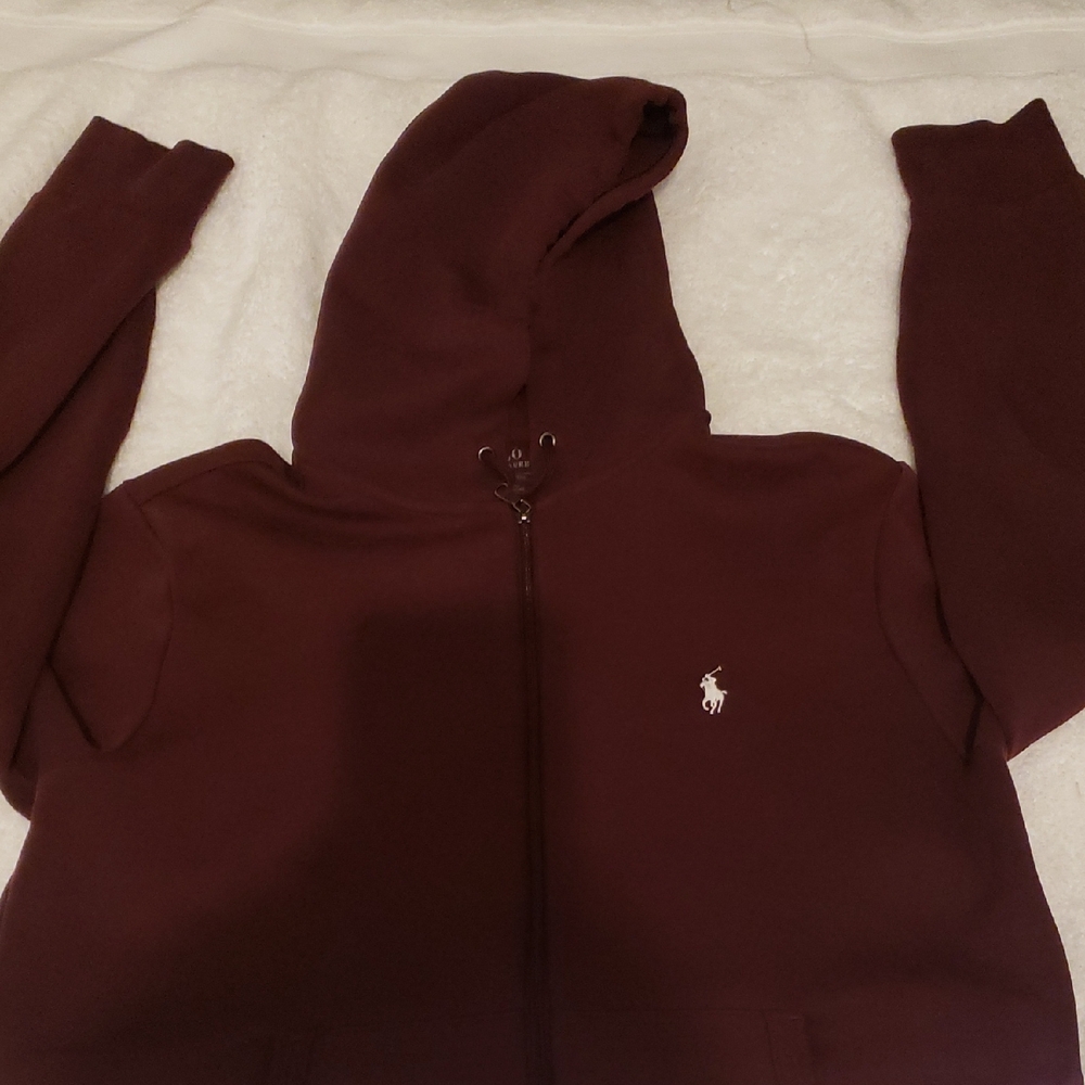Polo by Ralph Lauren Maroon Zip Up Sweater